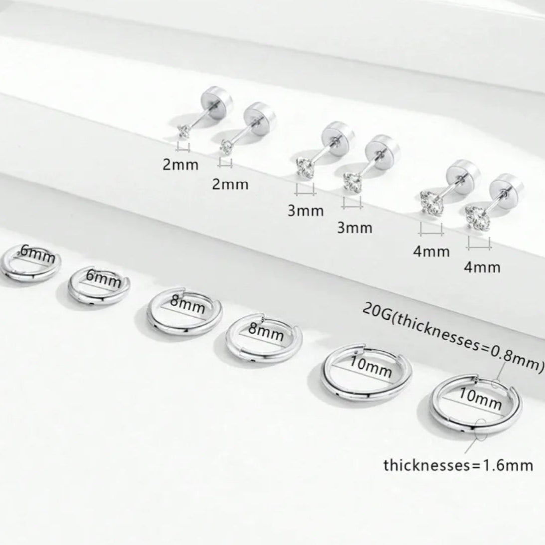 Hebe Silver Earrings