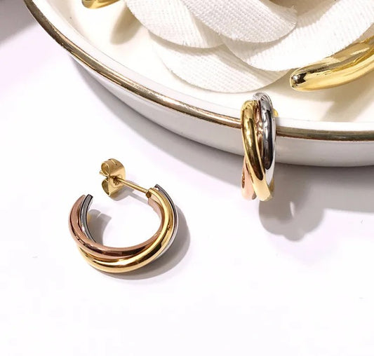 Vtessira Gold / Rose Gold / Silver Earrings